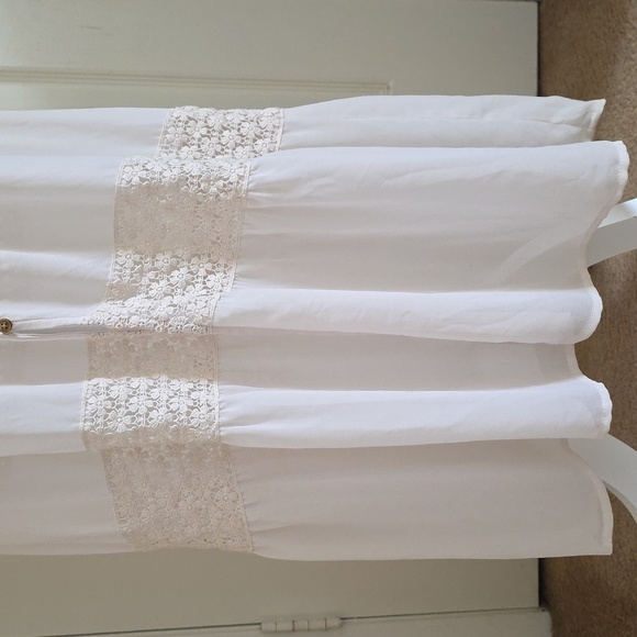 Altar'd State Womens Ivory Boho Crochet Lace Dress - Size Small - Picture 6 of 9